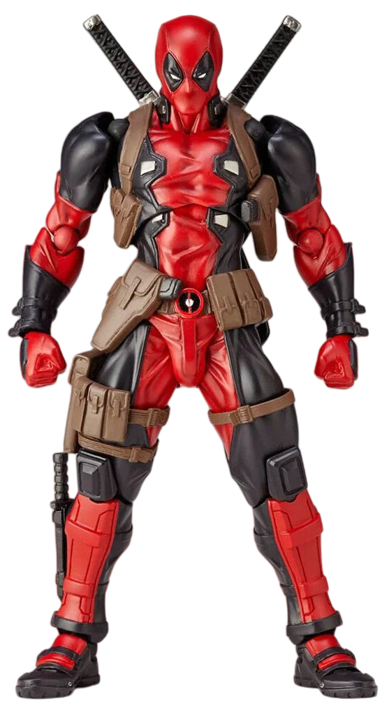Deadpool-figur – Rød og sort dragt