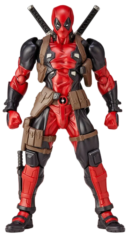 Deadpool-figur – röd och svart dräkt