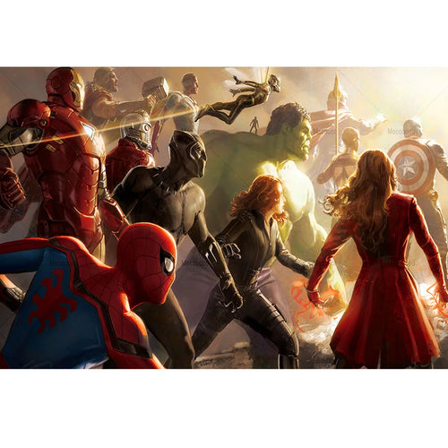 Captain America Civil War Poster - Heroes Clash