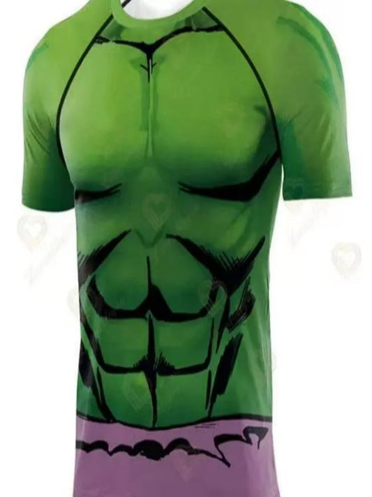 Hulk kompressziós mez – Izmos zöld mellkas