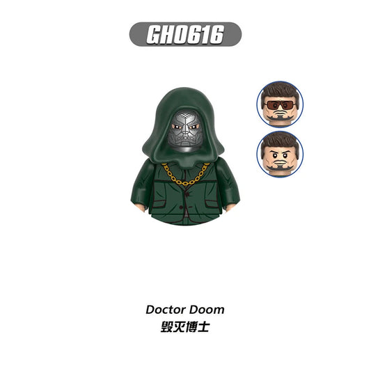 Figurină tip blocuri de construcție Doctor Doom – Pelerină verde și lanț auriu