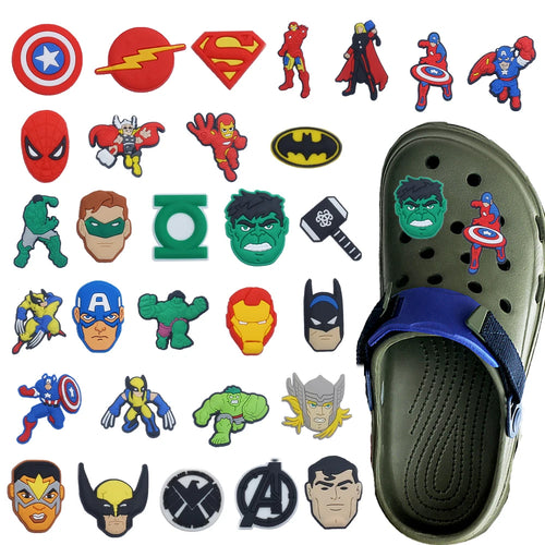 Brelocuri decorative Avengers Supereroi – Accesorii pentru încălțăminte, 30 de piese