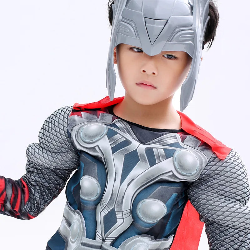Avengers Thor-dräkt – cosplaydräkt för barn med hammare och hjälm
