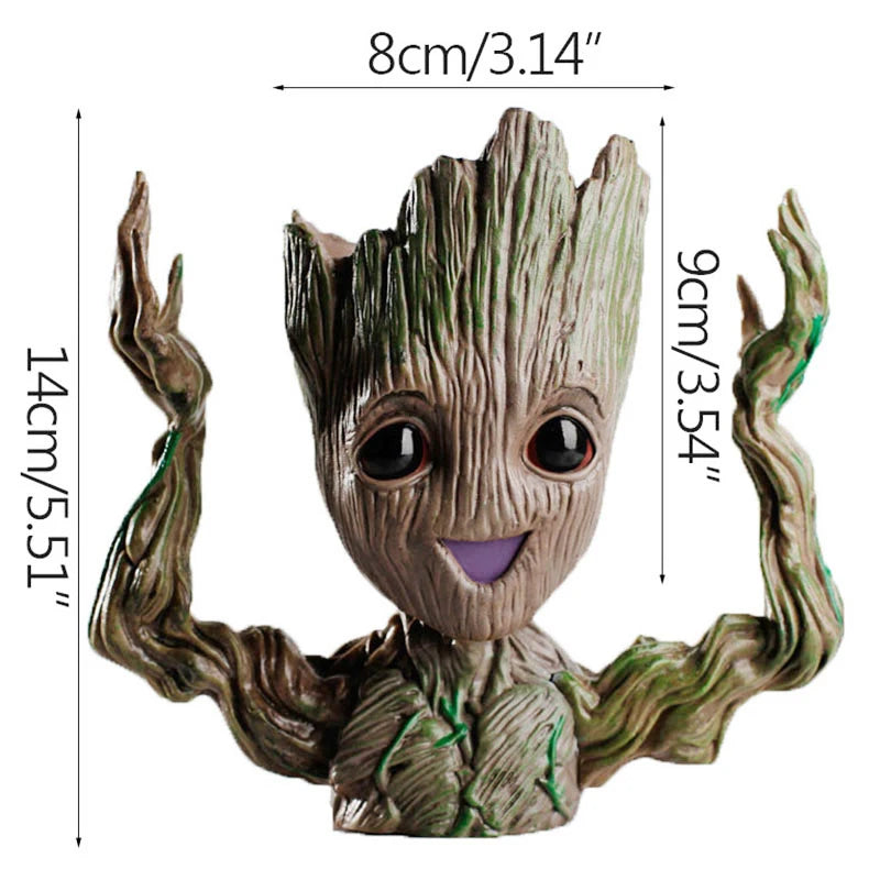 Baby Groot növénytartó – többféle pózba állítható ceruzatartó és rendszerező