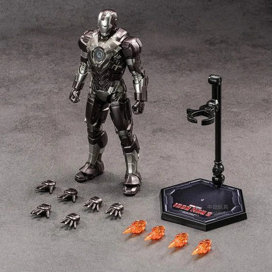 ZD Toys Iron Man Figure - Gunmetal Armor Compact Design