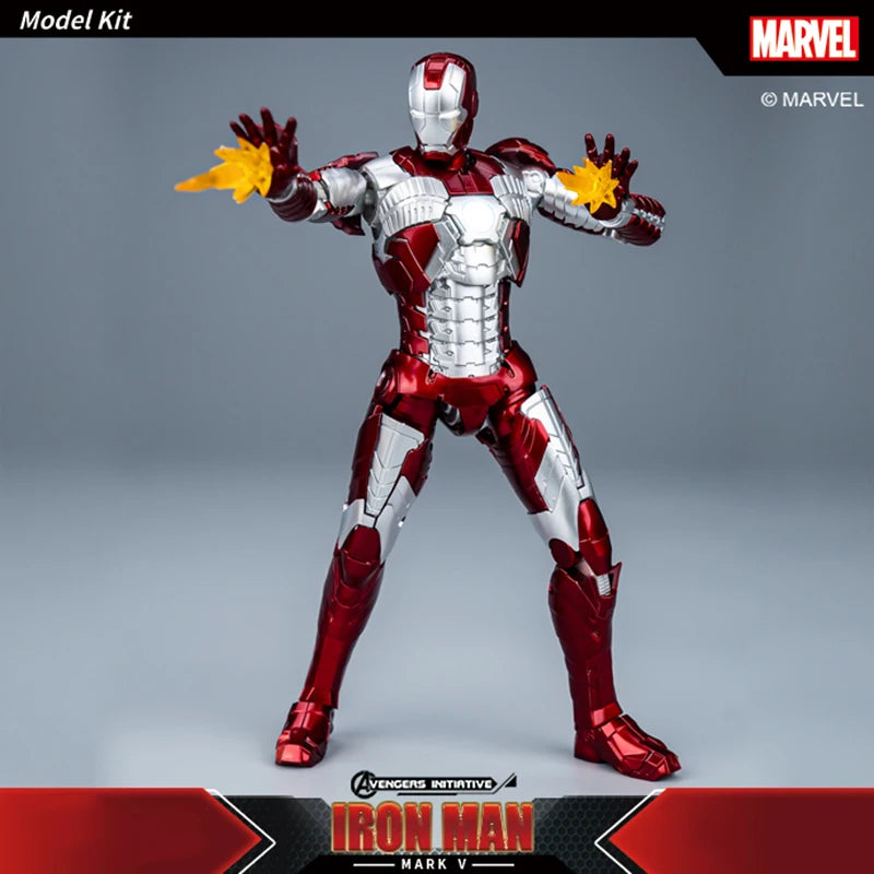 Figura Fondjoy Iron Man MK5 - Armadura vermelha e prateada com caixa