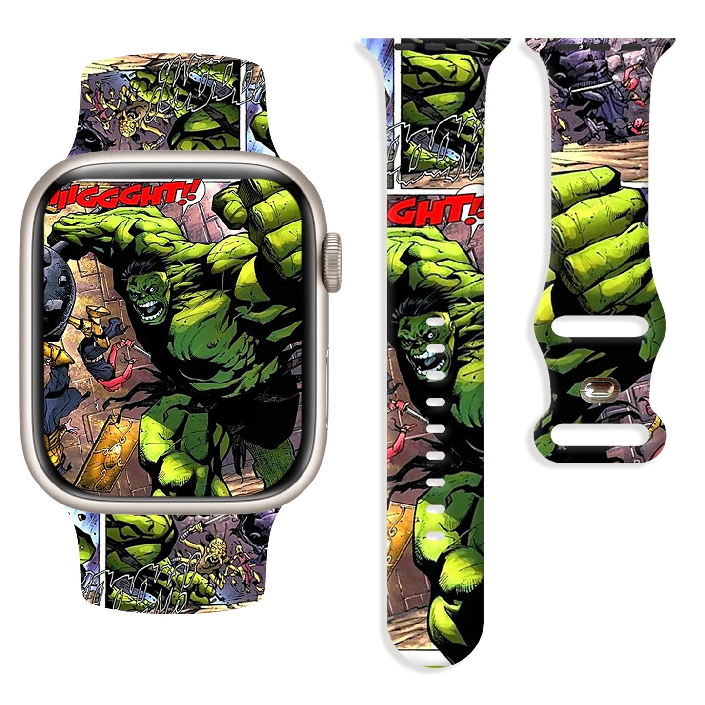 Hulk-armbånd til Apple Watch – tegneserierude