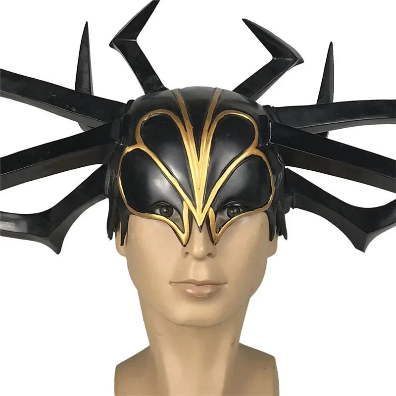 Hela Cosplay Helmet - Goddess of Death Black Crown