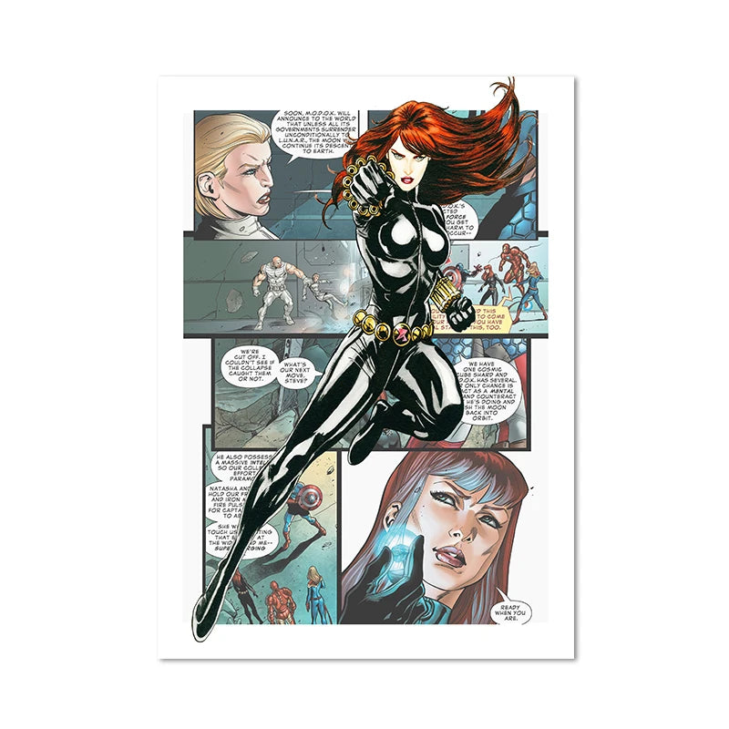 Poster Black Widow - Bandă desenată