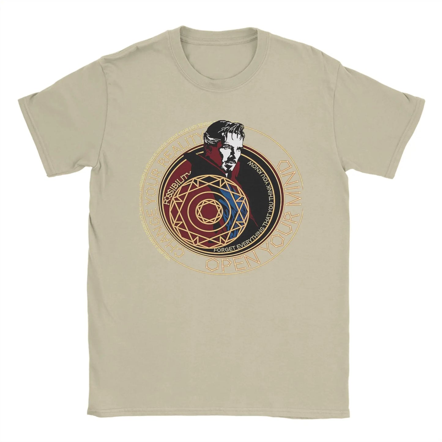 T-shirt Doctor Strange - Círculo místico Change Your Reality para homem