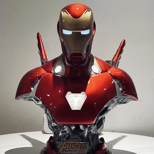 Iron Man MK50 Illuminated Resin Bust - Black Marble Base
