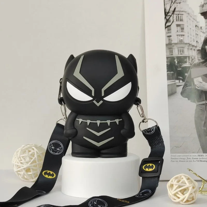 Geantă de umăr cu figurina Avengers Black Panther – neagră