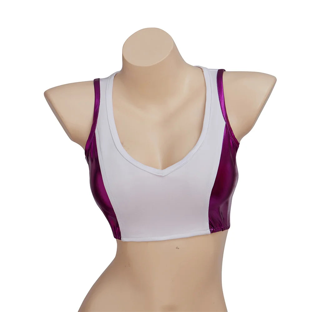 She-Hulk-sport-bh - vit och lila crop top
