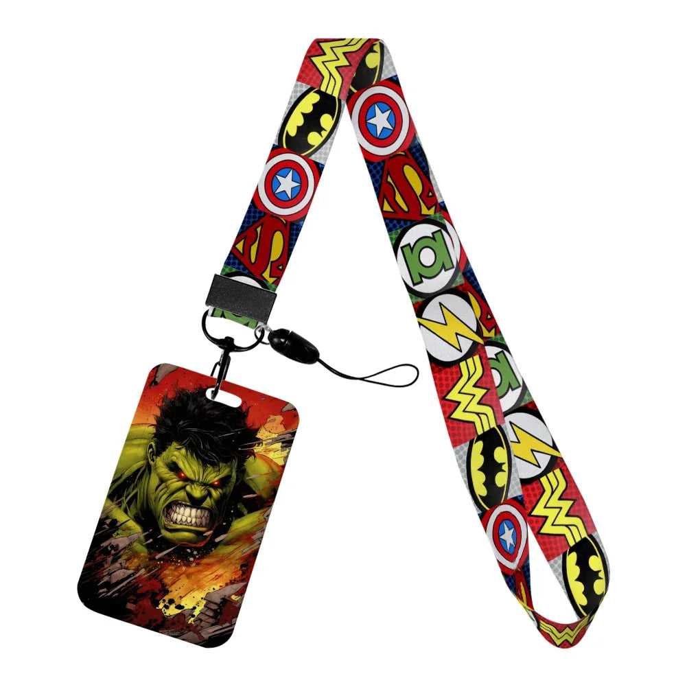Hulk Badge Holder - Raging Face Flames