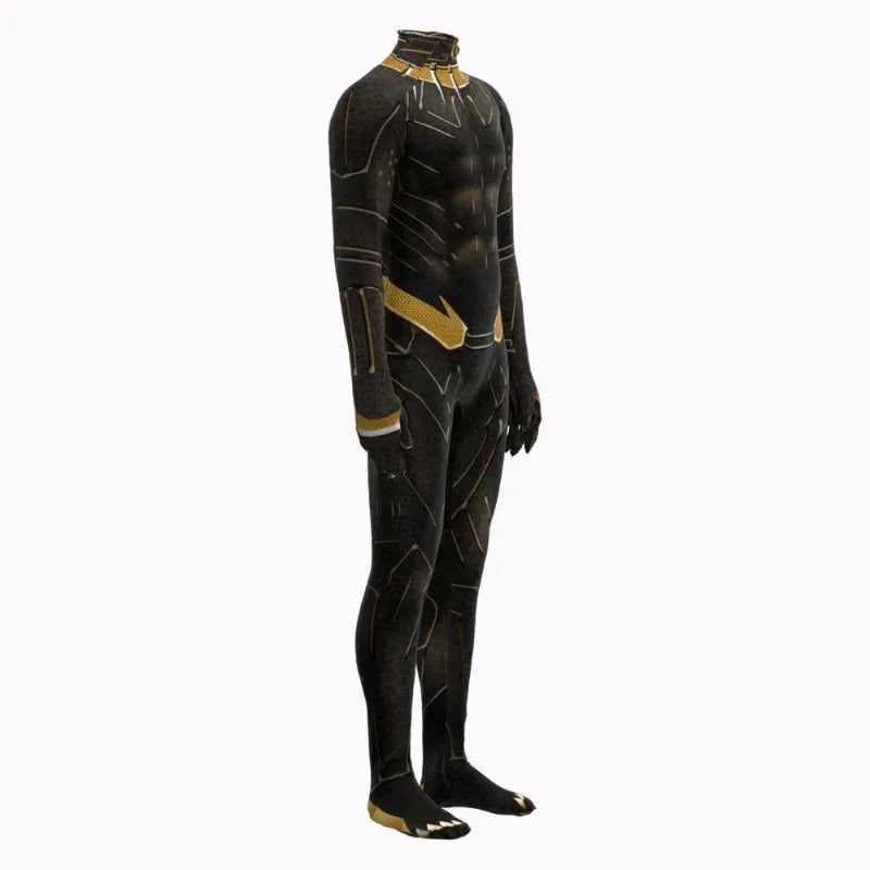 Kostým Black Panther – černo-zlatý overal (pánský)