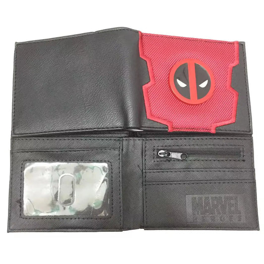 Bosszúállók Deadpool pénztárca – texturált piros felvarró