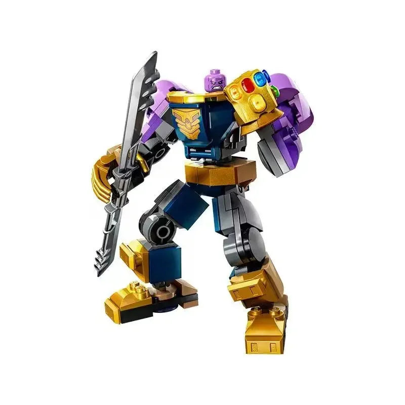 Byggblockset med Avengers-mecha – Captain America, Hulk, Wolverine och Thanos