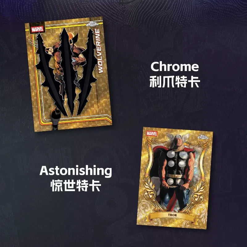 Cărți de colecție Topps Chrome Marvel Comics 2026 - Set oficial Wolverine Venom