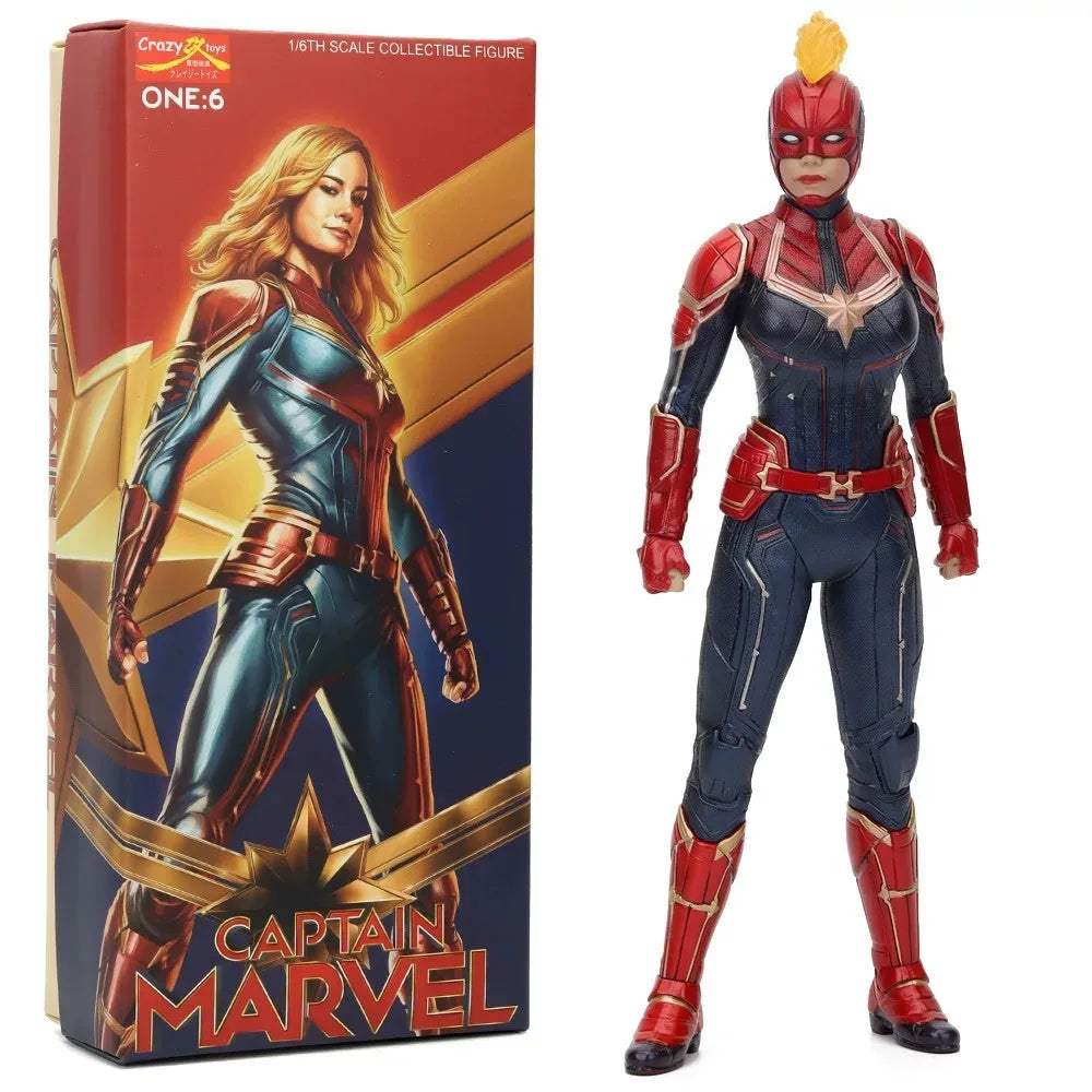 Statue Avengers Captain Marvel – collection en PVC, boîte de 30cm