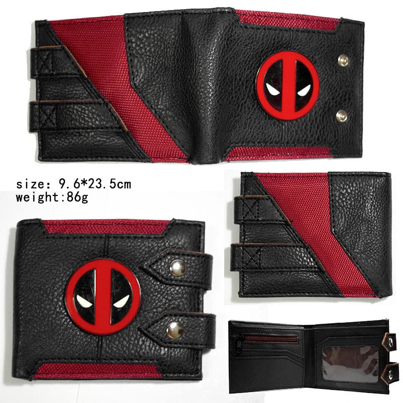 Avengers Deadpool-pung – sort læder i to lag