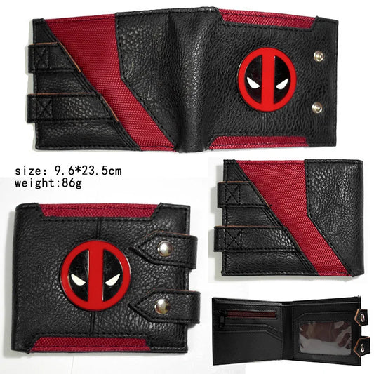 Bosszúállók Deadpool pénztárca – fekete, kétrétű bőr