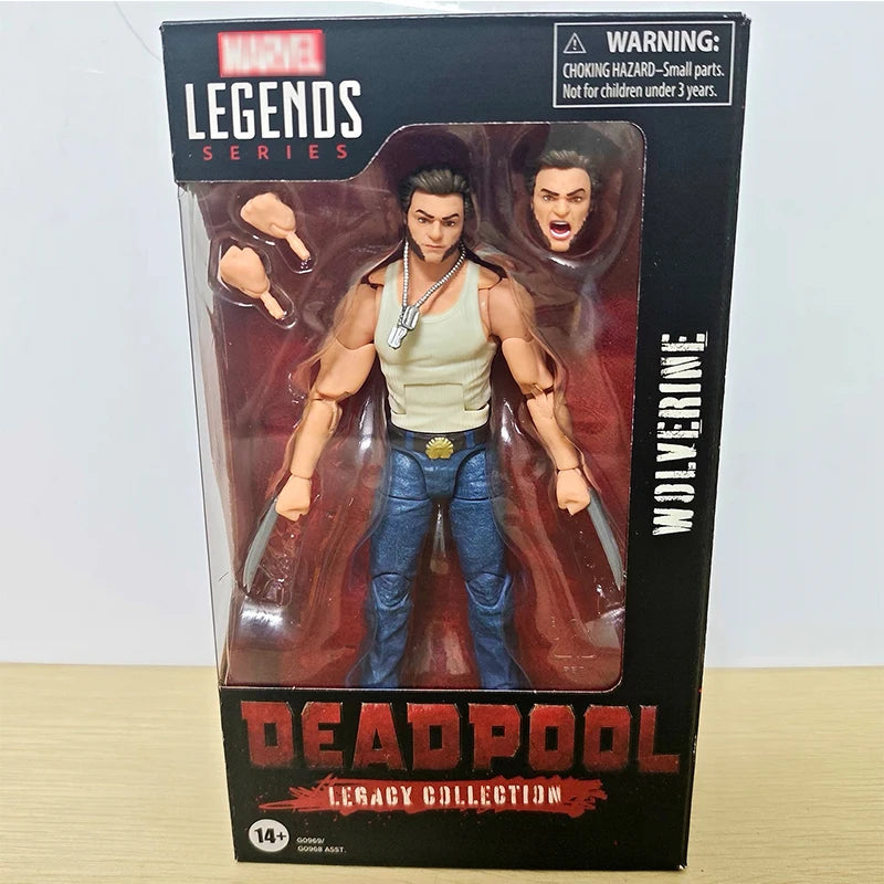 Hasbro Marvel Legends Wolverine Figure - Tank Top, Jeans, Claws Out