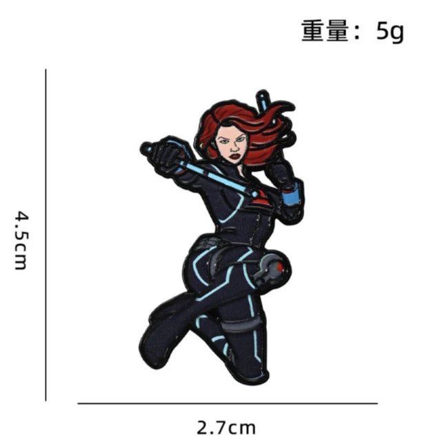 Emblema esmaltado Avengers - Black Widow