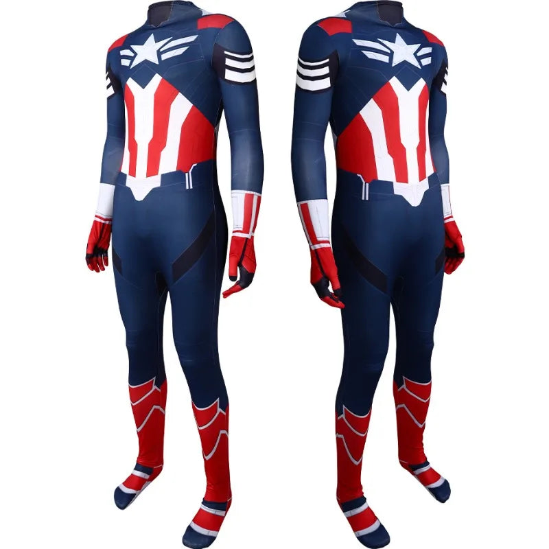 Captain America Sam Wilson-cosplaydragt – Brave New World