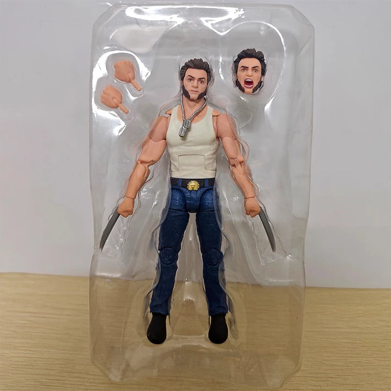Hasbro Marvel Legends Wolverine Figure - Tank Top, Jeans, Claws Out