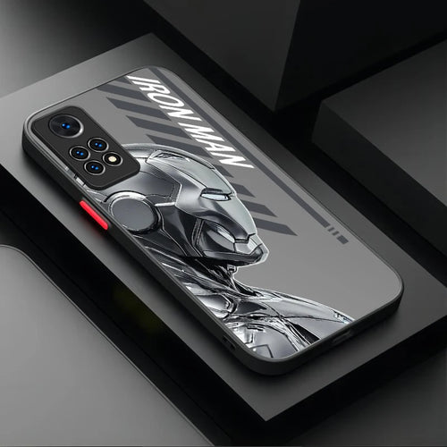 Xiaomi-skal Avengers Iron Man – metallisk silverfärgad rustning
