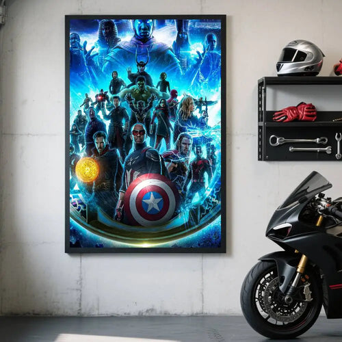 Plakát Avengers Doomsday – design se štítem Captain America