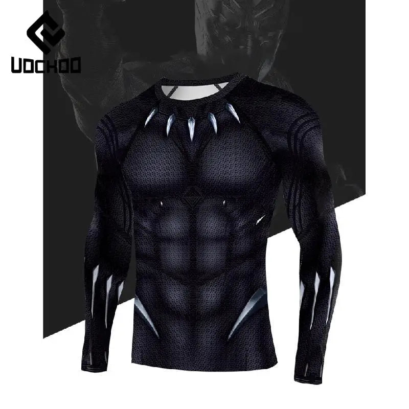 Black Panther Compression T-Shirt - Claw Scale Design