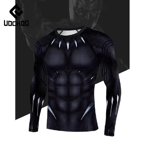 Black Panther Compression T-Shirt - Claw Scale Design