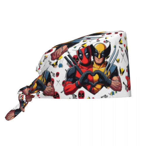 Šátek Deadpool & Wolverine – dvojice bílých srdcí