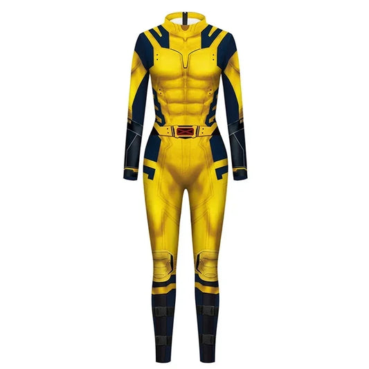 Wolverine Costume - Yellow and Navy Blue Jumpsuit