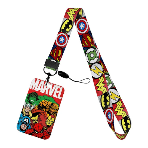 Porta-crachá Marvel - Grupo de heróis Comics Vintage