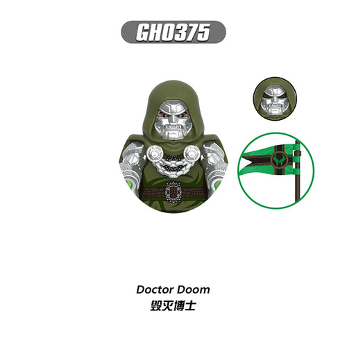 Doctor Doom-figur – hvid God Emperor-kåbe