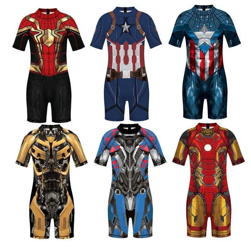 Dětská kombinéza Avengers Iron Man – rukávy s logem Avengers