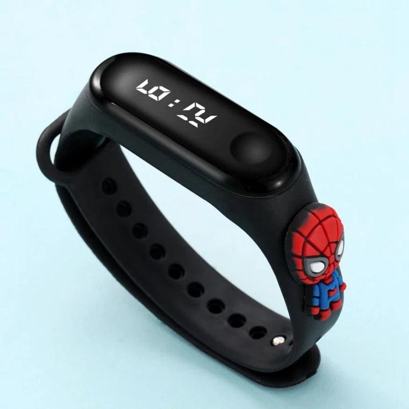 Ceas Avengers cu LED - Pentru copii, impermeabil, supererou