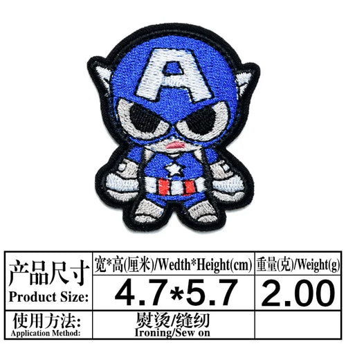 Avengers Amerika Kapitány felvarró – Chibi sisakkal