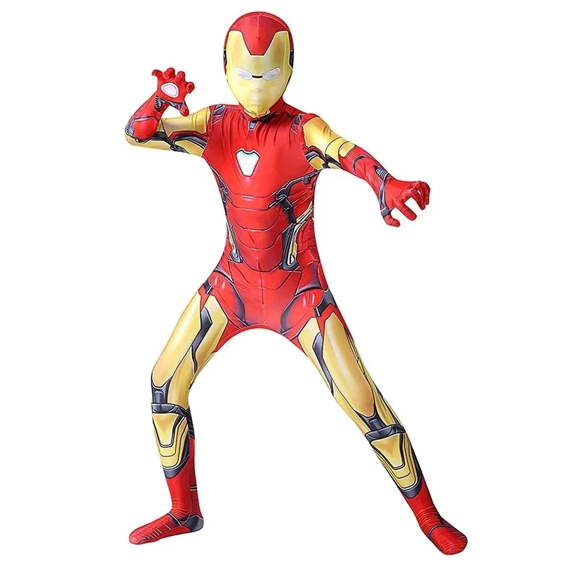 Costum de cosplay Iron Man pentru copii – combinezon de supererou