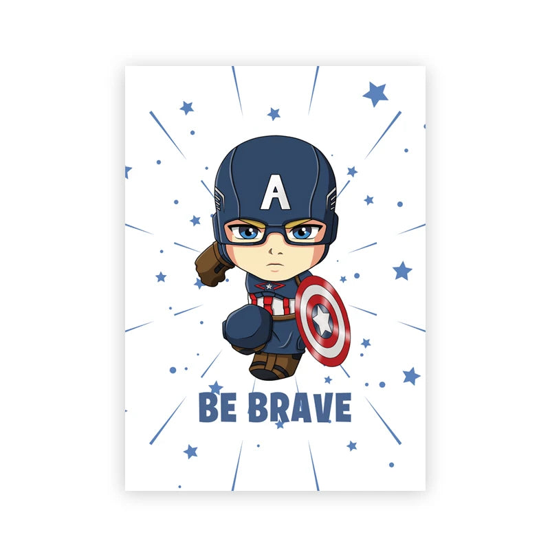 Chibi Captain America Poster - Be Brave