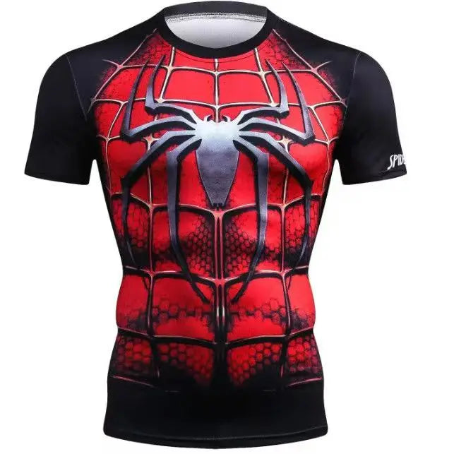Kompresní dres Captain America – popruhy s logem Avengers