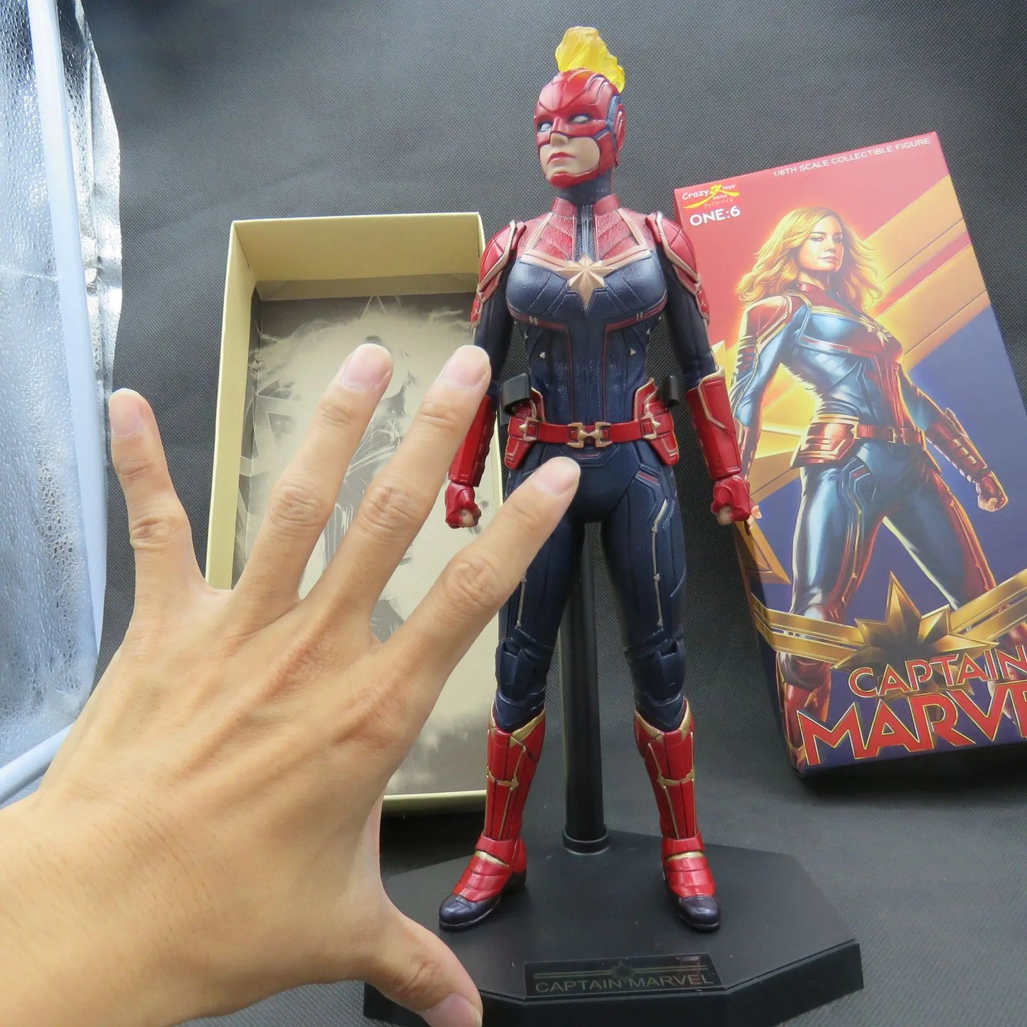 Statue Avengers Captain Marvel – collection en PVC, boîte de 30cm