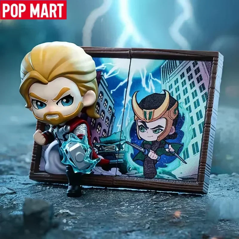 Blind Box POP MART Marvel Fotorámeček – série 10, tajemná figurka