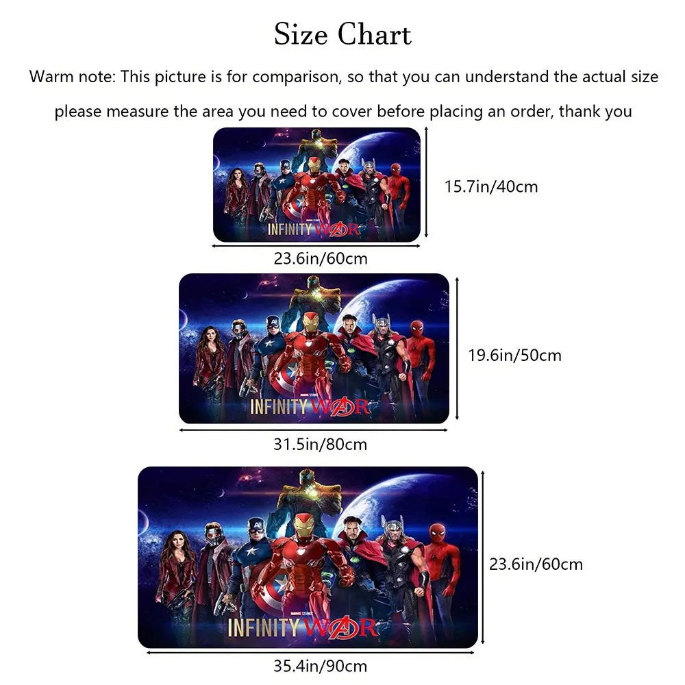 Marvel Avengers Infinity War-måtte – farverigt holddesign
