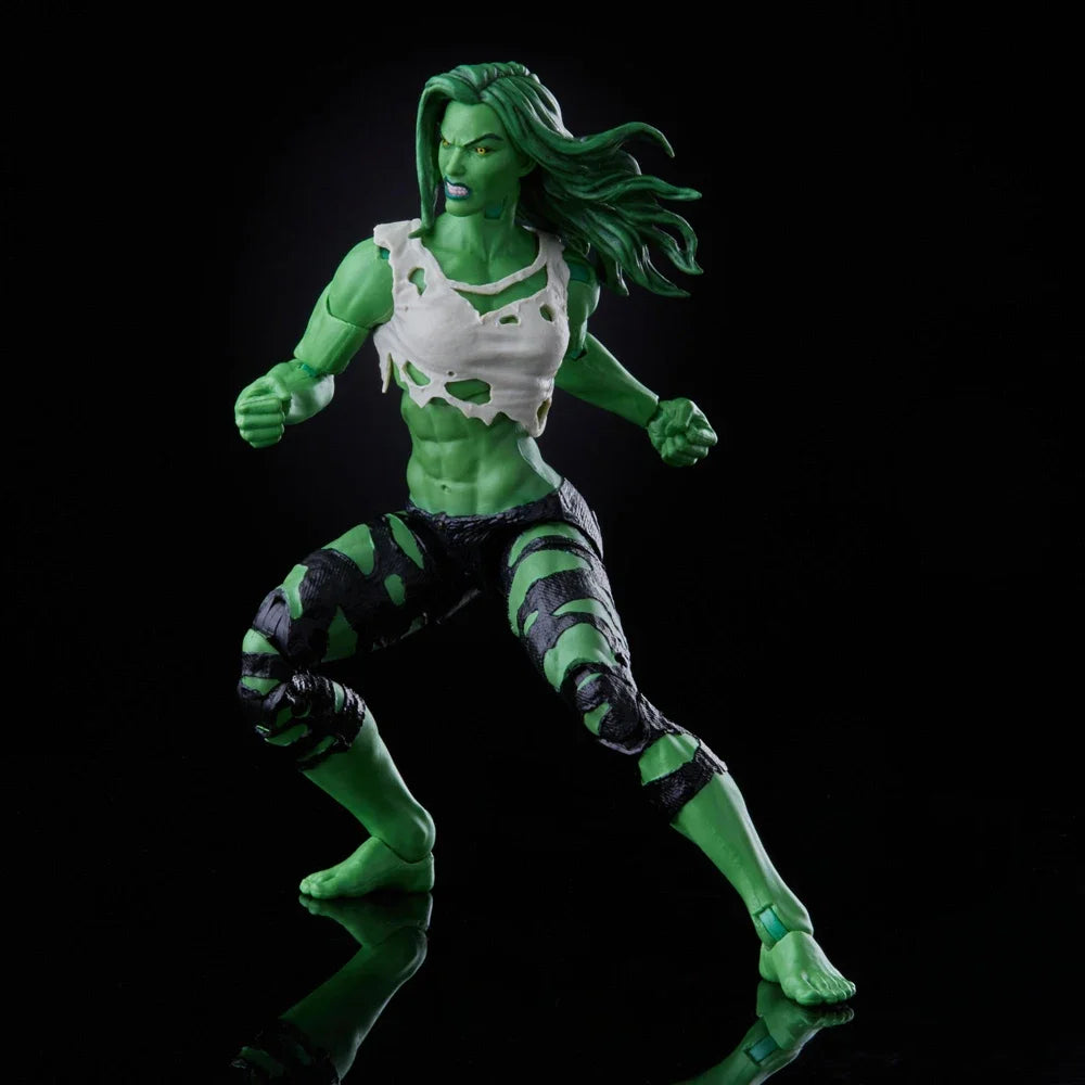 Kloubová figurka She-Hulk Marvel Legends – dvě hlavy, 15 cm