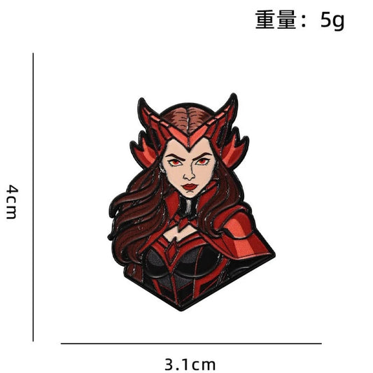 Avengers-emaljeemblem - Scarlet Witch