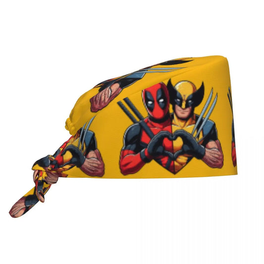 Bandană Deadpool și Wolverine – duo cu inimă galbenă