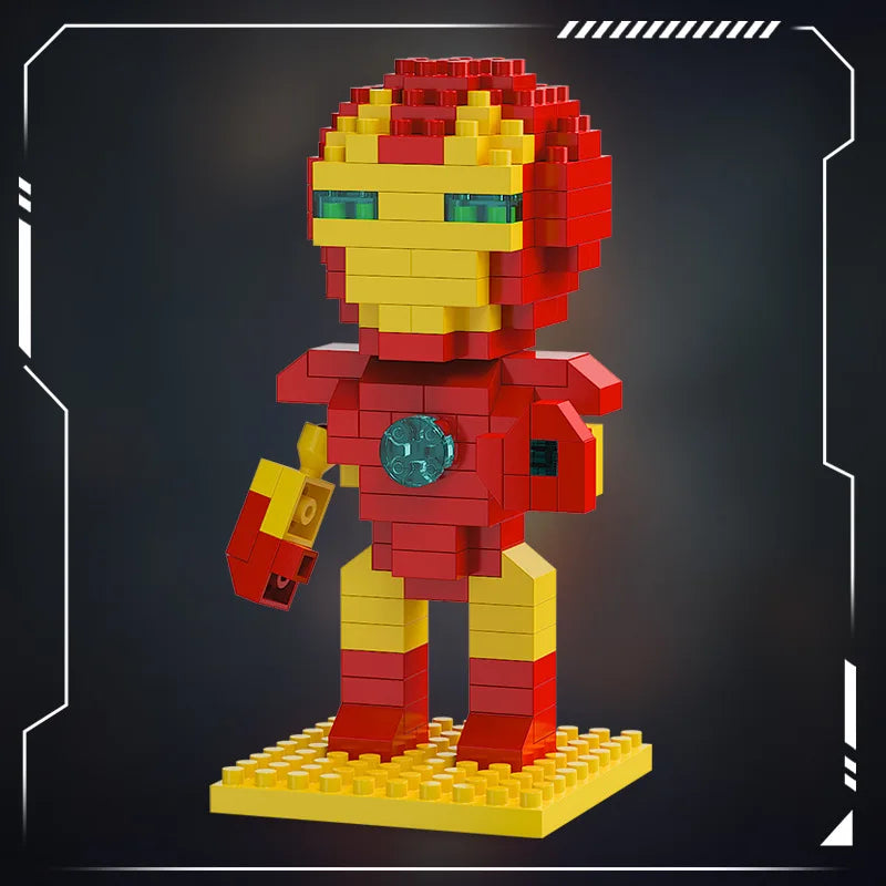 Avengers chibi Vasember építőkockák – teljes arcot fedő maszkkal
